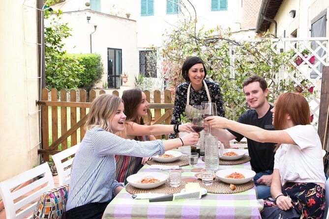 Pasta and Tiramisu Cooking Class with optional Local Market Tour - Wine and unlimited refills: fun, but keep your wits