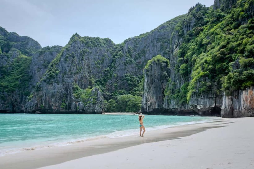 Phi Phi: 7 Island Longtail Boat Snorkeling Tour with Sunset - Monkey Beach and Viking Cave: Short Stops With Big Photo Payoff