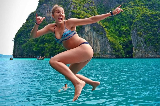Phi Phi Early Bird & 4 Islands - Day Tour by Speedboat From Krabi - Pileh Bay and the Emerald Lagoon feel (high tide helps)