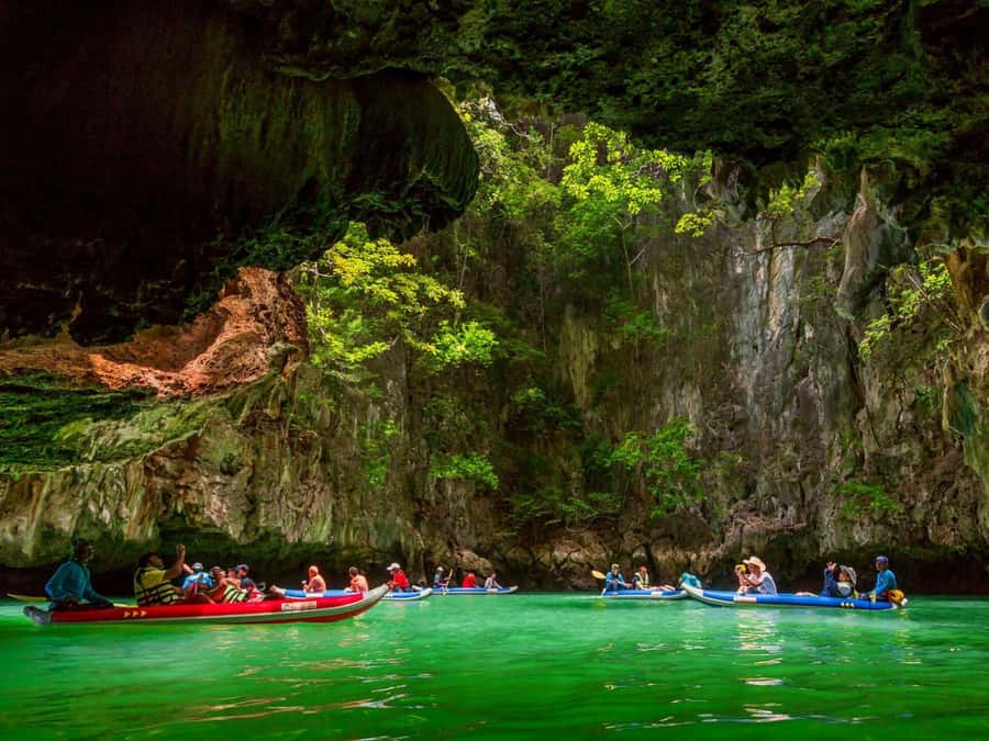 Phuket: 7 Wonders of Phang Nga Bay 6-Islands Tour - Panak Island: Ice Cream Cave or mangrove-style cave exploration