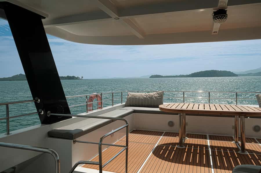 Phuket: James Bond Island and Phang Nga Bay by Premium Yacht - Food and drinks on board: dinner, fruit, and the alcohol reality