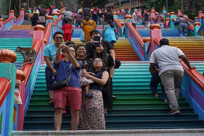 Private Tour Kuala Lumpur with Petronas Twin Towers Observation Deck & Batu Cave - Batu Caves 272 steps: temple energy, monkeys, and the climb