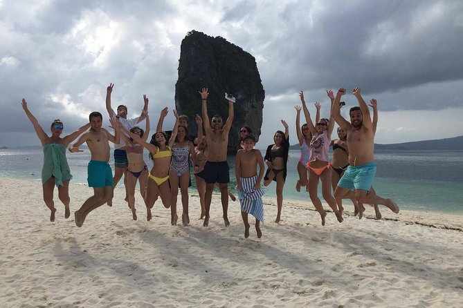 Railay and 4-Island Sunset Speedboat Cruise with Night Snorkel - The island route: Railay’s caves, Poda’s sand, Tup’s sandbanks, and Chicken Island