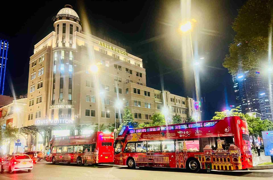 Saigon: City Sightseeing 45-Minute Panoramic Night Tour - Saigon at night, condensed into 45–50 minutes
