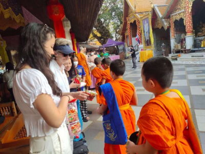 Spiritual Sunrise Wat Doi Suthep, Pha Lat, Alms & Meditation - Wat Phra That Doi Suthep: gold, steps, and the view before Chiang Mai wakes up
