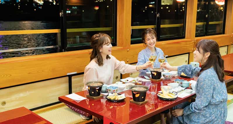 Sumida River: Japanese Traditional Yakatabune Dinner Cruise - The Route That Sets Up the Night Views: Sumida River to Tokyo Bay
