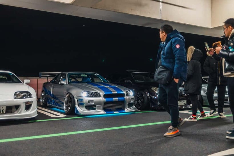 Tokyo Drift: GO Daikoku Car Meet R34 Skyline Car Club - The Fast Night Drive Vibe: Tokyo Drift Energy Without the Chaos