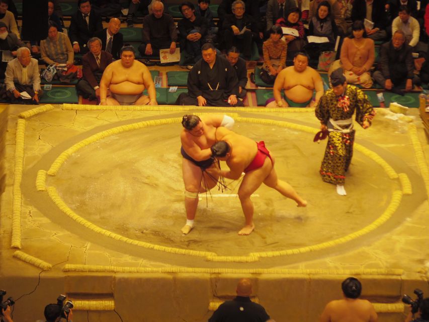 Tokyo: Sumo Tournament Tour with Chair Seat Tickets - Cheering Like a Sumo Fan: The Supporter Kit Moment