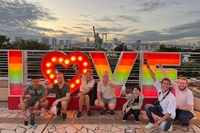 Tokyo Top Highlights 3h Guided E-bike Tour - Tokyo Bay Route in sunset/night mode: bridges, Odaiba energy, and big views