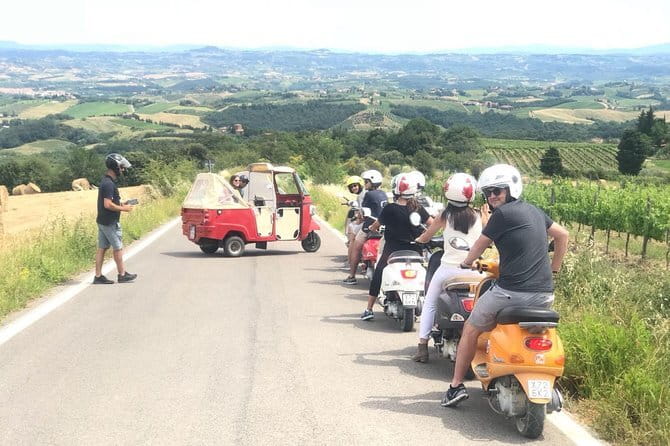 Tuscany Vespa Tour from Florence with Wine Tasting - Leaving Florence at 9:00 and heading into Tuscan hills