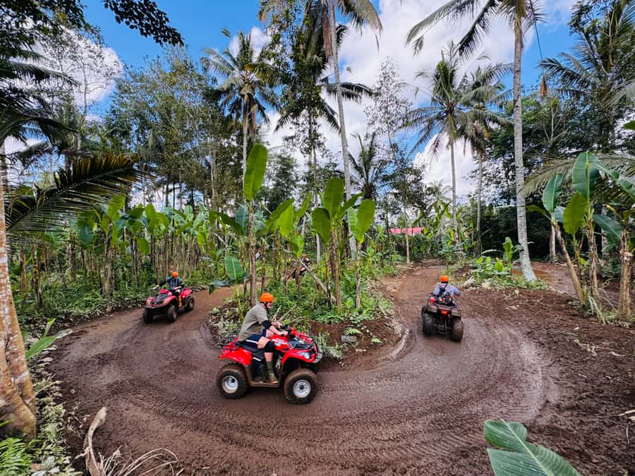 Ubud: Gorilla Face Quad Bike, Jungle Swing, Waterfall & Meal - What to bring (and what to expect when it rains)