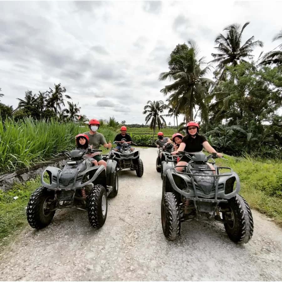 Ubud: Jungle, Waterfall, and Tunnel ATV Tour & Lunch Options - Waterfall time: slide under the falls or keep it drier