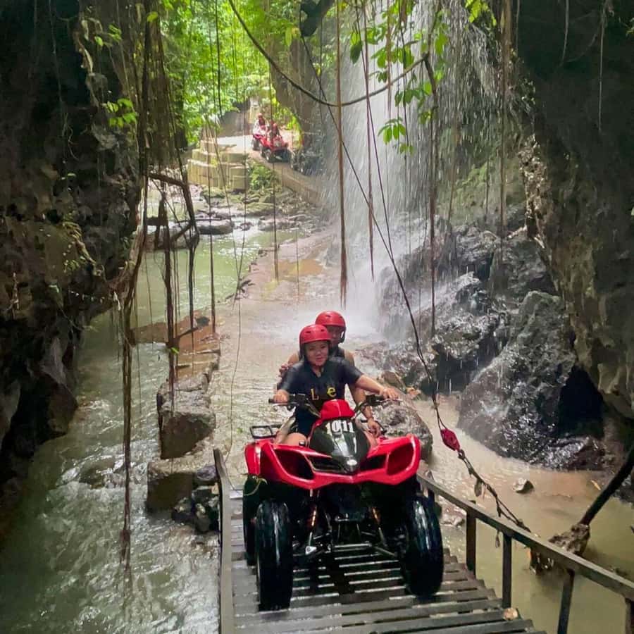 Ubud: Quad ATV Waterfalls & Barong Caves - Two Waterfalls on One Track: The Best Portion to Time Your Photos