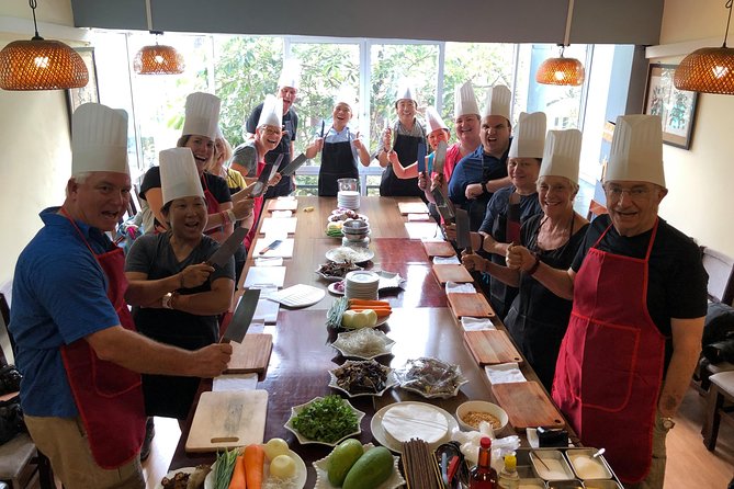 Vietnamese Food Cooking Class in Hanoi with Market Experience - Back to the restaurant: prep and cooking for about 2 hours