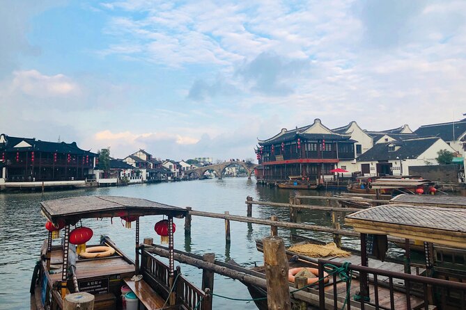 Zhujiajiao Water Town and Shanghai City Private Day Tour - Zhujiajiao Ancient Town: canals, boat time, and snacky streets